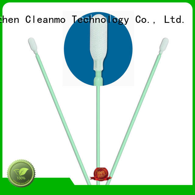 Cleanmo double-layer knitted polyester texwipe polyester swabs wholesale for optical sensors