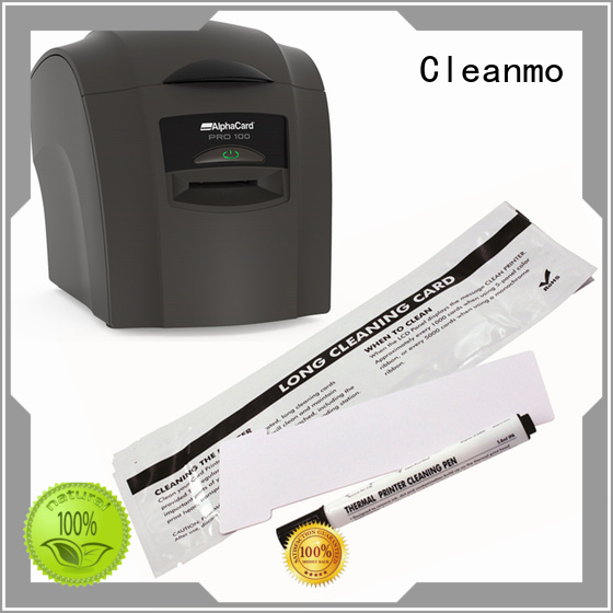 Cleanmo Electronic-grade IPA AlphaCard long T Cleaning Cards manufacturer for AlphaCard PRO 100 Printer