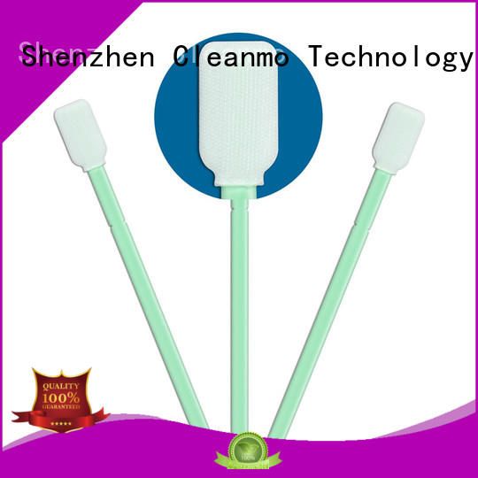 Cleanmo polypropylene handle polyester swab supplier for printers