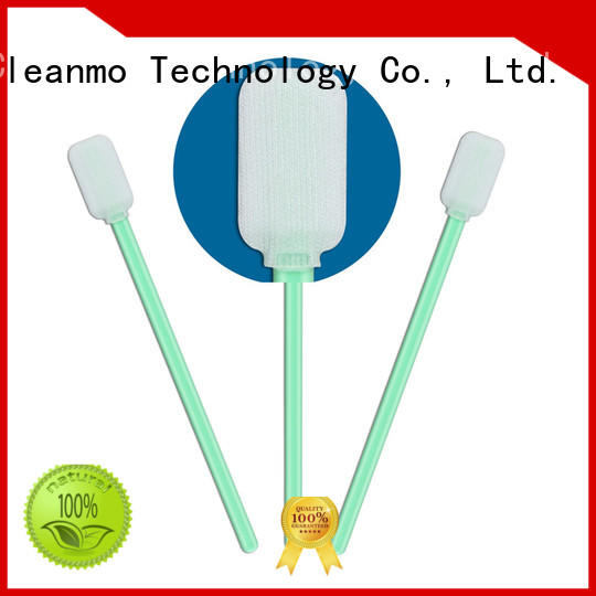 Cleanmo high quality cleanroom swabs foam polypropylene handle for microscopes