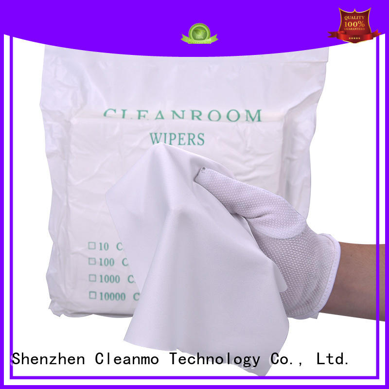 Cleanmo 30% nylon microfiber lens wipes supplier for chamber cleaning