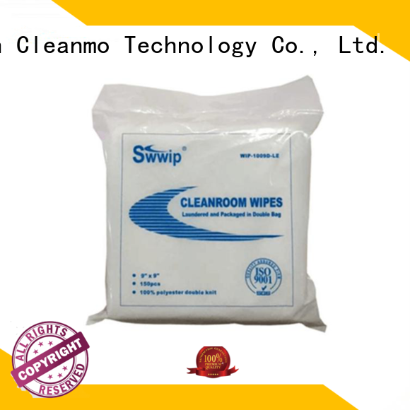 Hot wipes polyester wiper polyester cleanroom Cleanmo Brand