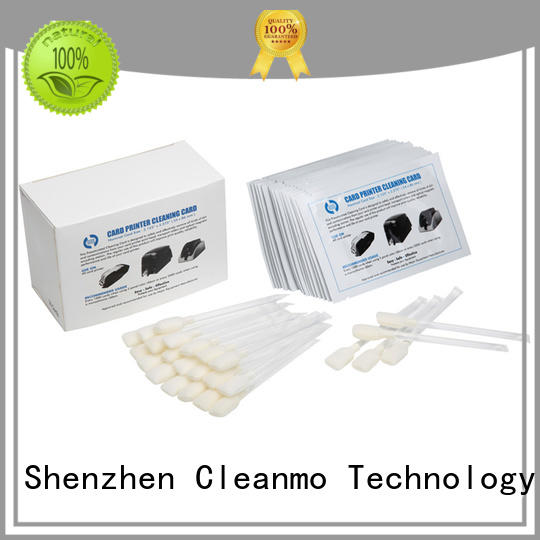 Cleanmo pvc zebra printer cleaning cards supplier for cleaning dirt
