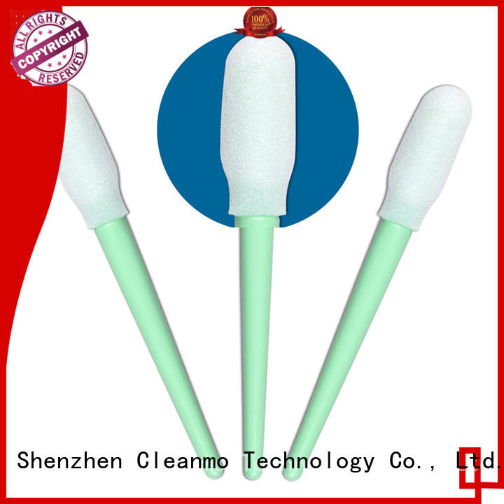 Cleanmo Polyurethane Foam 6 inch sterile cotton swabs factory price for Micro-mechanical cleaning