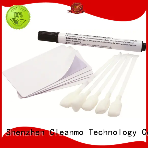 Cleanmo non woven cleaning thermal printer head factory price for ID card printers