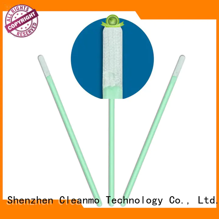 Cleanmo double layers of microfiber fabric Disposable Microfiber Swabs factory price for Micro-mechanical cleaning