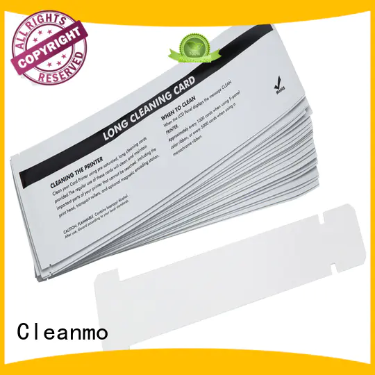Cleanmo disposable zebra printer cleaning cards wholesale for cleaning dirt