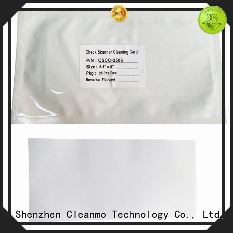 high quality check reader cleaning card broader width supplier for Digital Check TellerScan