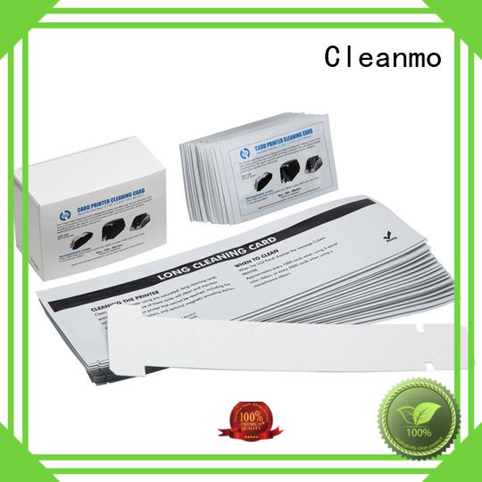 Cleanmo durable zebra printer cleaning manufacturer for ID card printers