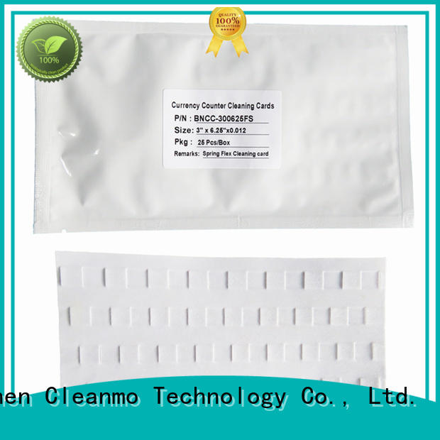Cleanmo efficient currency counter cleaning card factory price for Counting Equipment