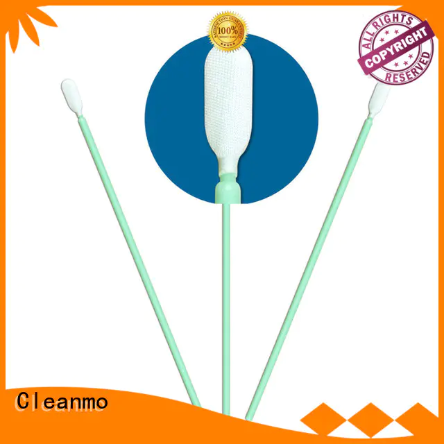 ESD-safe Disposable Microfiber Swabs Polypropylene handle manufacturer for excess materials cleaning