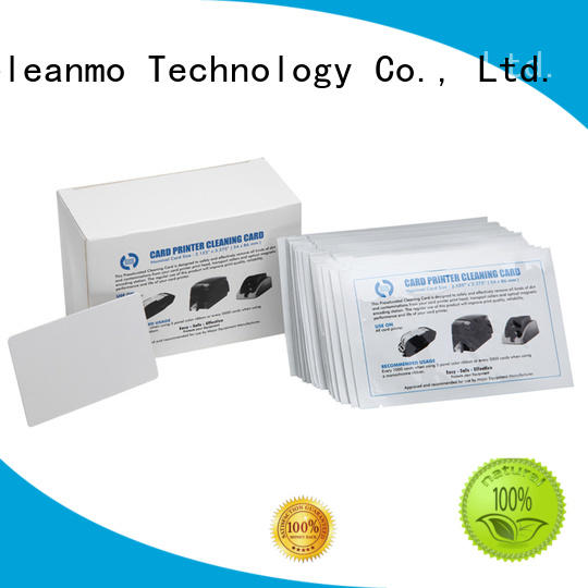 Cleanmo easy handling waffle cleaning cards factory price for ATM machines