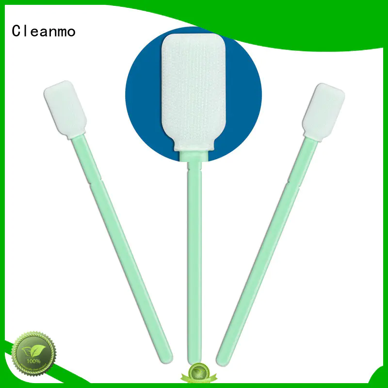 Cleanmo double-layer knitted polyester cleanroom polyester swabs factory for printers