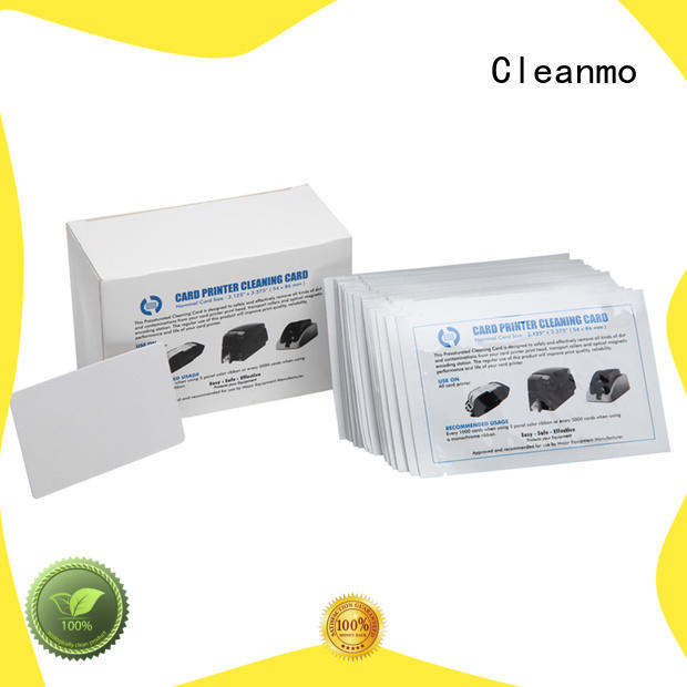 Cleanmo cheap card reader cleaning card factory price for ATM machines