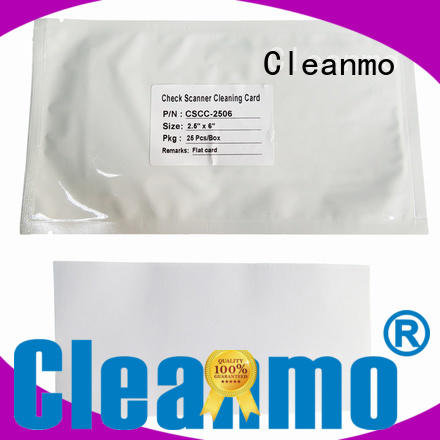 Cleanmo check reader cleaning card supplier for Canon CR-55 Check Scanner