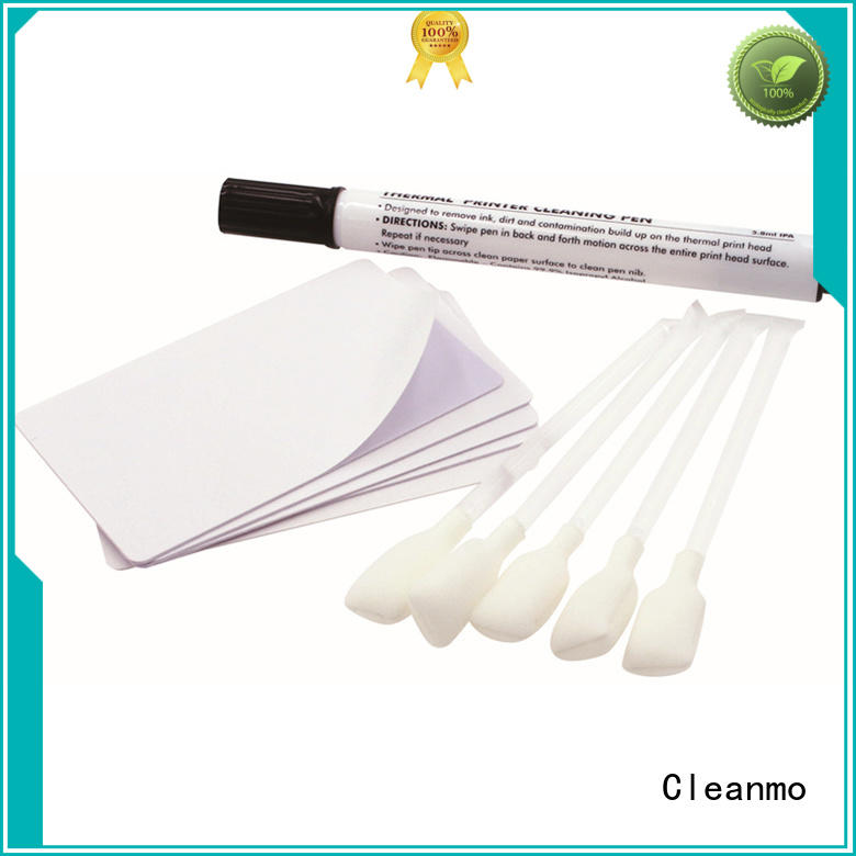 Cleanmo disposable printhead cleaning kit manufacturer for Zebra P120i printer