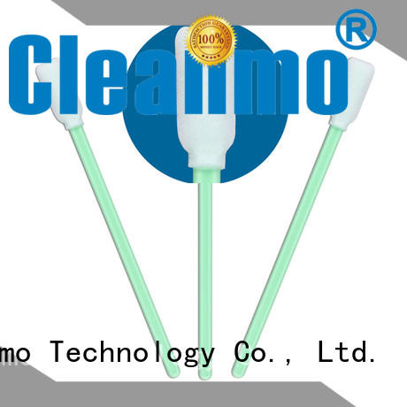 Cleanmo cost-effective lint free foam swabs ESD-safe Polypropylene handle for excess materials cleaning