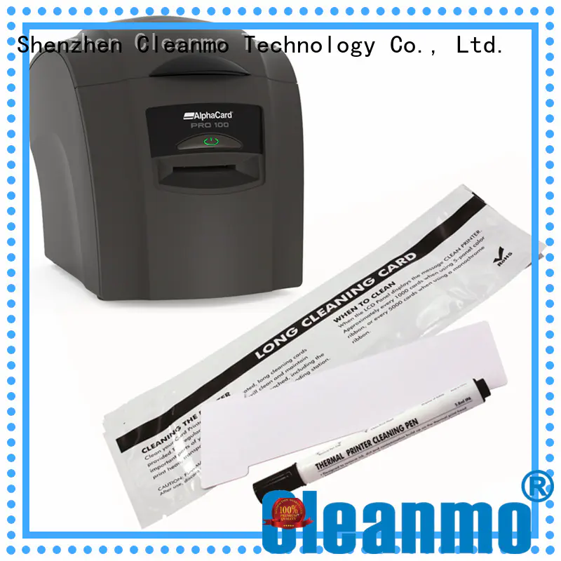 Cleanmo cost effective AlphaCard long T Cleaning Cards supplier for AlphaCard PRO 100 Printer