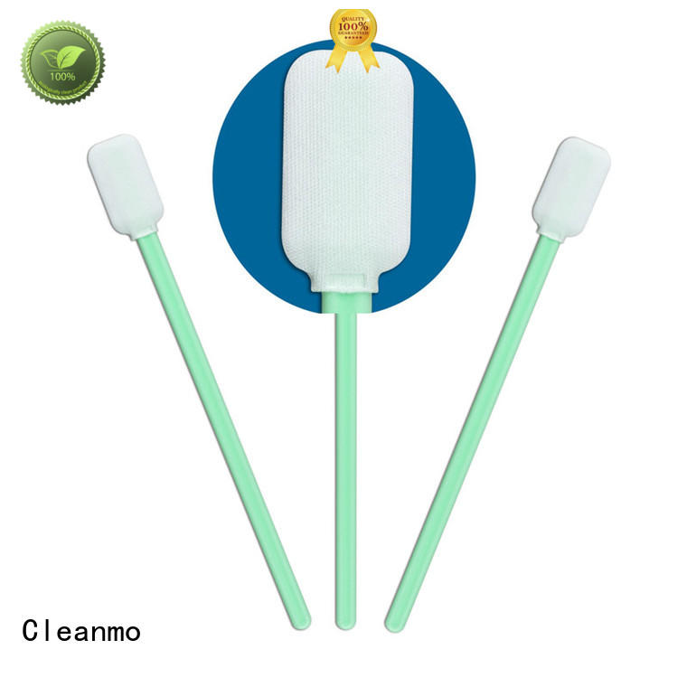 Cleanmo double layers of microfiber fabric Disposable Microfiber Swabs supplier for Micro-mechanical cleaning