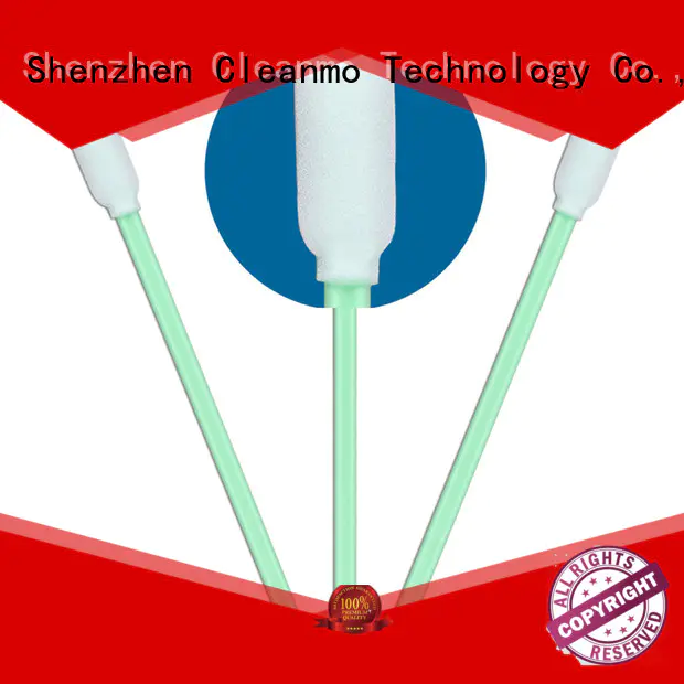 Cleanmo small ropund head foam mouth swabs manufacturer for Micro-mechanical cleaning