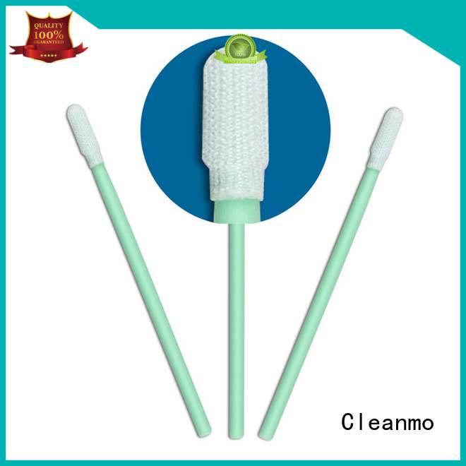 Cleanmo excellent chemical resistance fiber optic cleaning swabs manufacturer for general purpose cleaning