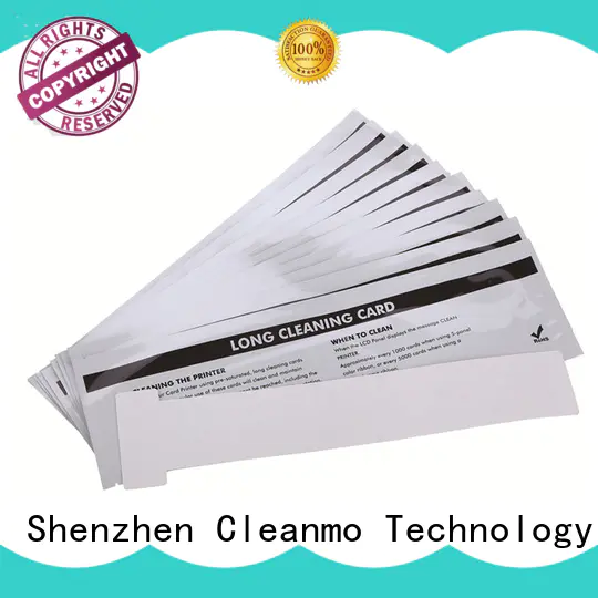 Cleanmo quick Evolis Cleaning cards factory price for Cleaning Printhead