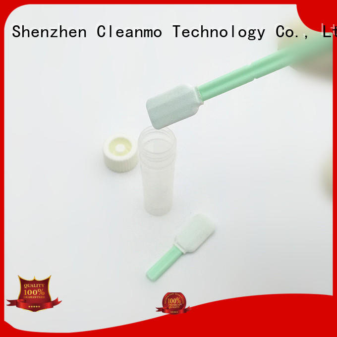 Cleanmo Polypropylene handle sterile Polyester swab supplier for test residues of previously manufactured products