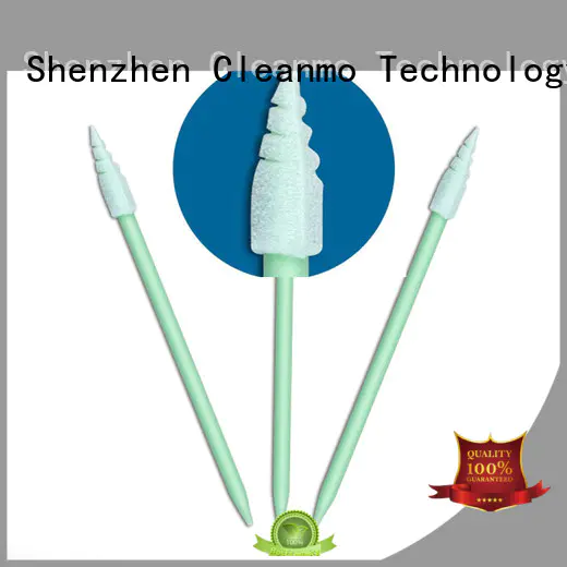 Cleanmo small ropund head large swabs factory price for Micro-mechanical cleaning