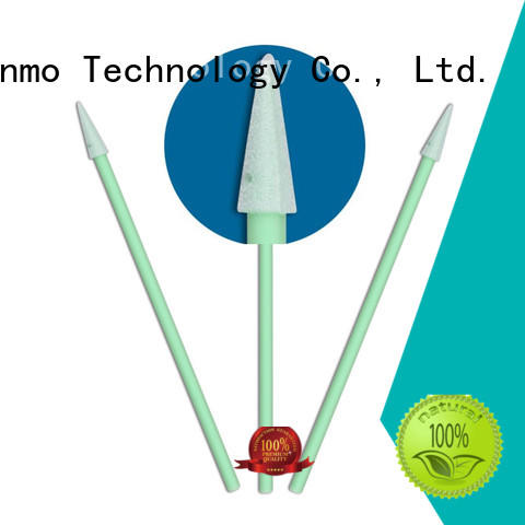 cost-effective lint free Sponge Swabs green handle factory price for excess materials cleaning