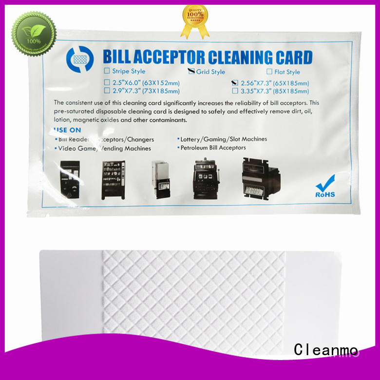 Cleanmo cost effective alcohol cleaning cards wholesale for readers