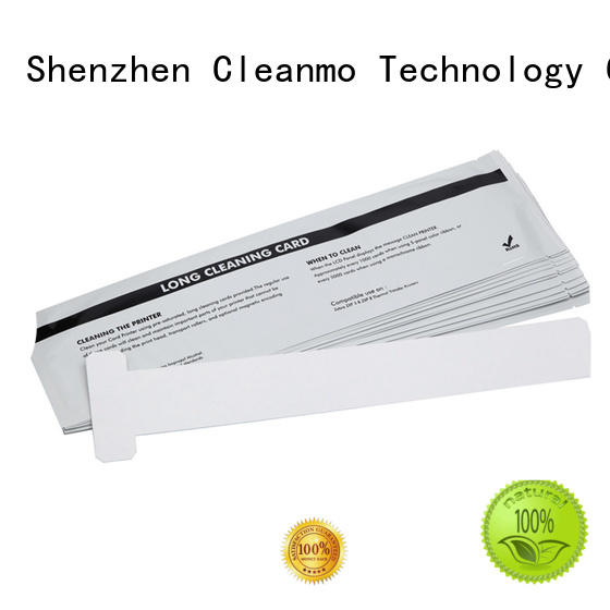 Cleanmo T shape zebra printer cleaning wholesale for ID card printers