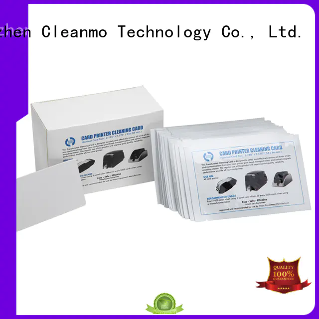 Cleanmo non woven electronic card cleaner supplier for Smart Card Readers