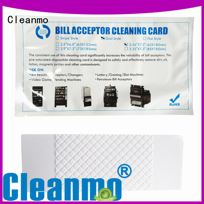 Cleanmo safe bill acceptor cleaning card wholesale for readers