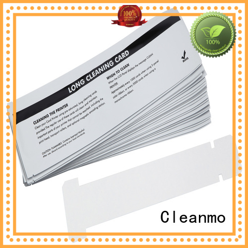 Cleanmo blending spunlace zebra printer cleaning factory for ID card printers