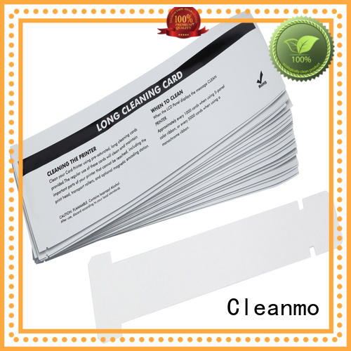 Cleanmo blending spunlace zebra printer cleaning factory for ID card printers