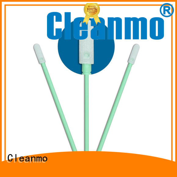 Cleanmo double layers of microfiber fabric Microfiber Industrial Swab Sticks factory price for Micro-mechanical cleaning