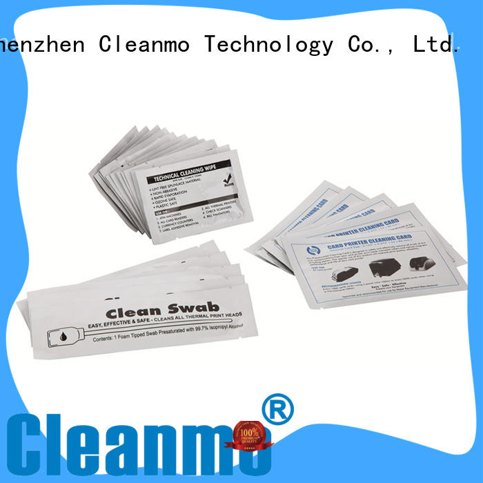 Cleanmo quick laser printer cleaning kit factory price for ID card printers