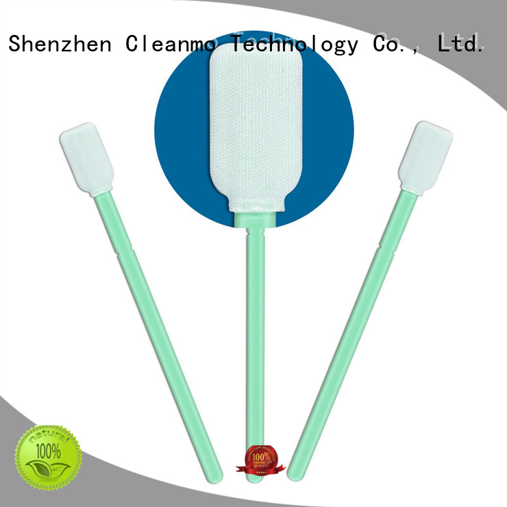 Cleanmo Polypropylene handle Microfiber Industrial Swab Sticks wholesale for general purpose cleaning