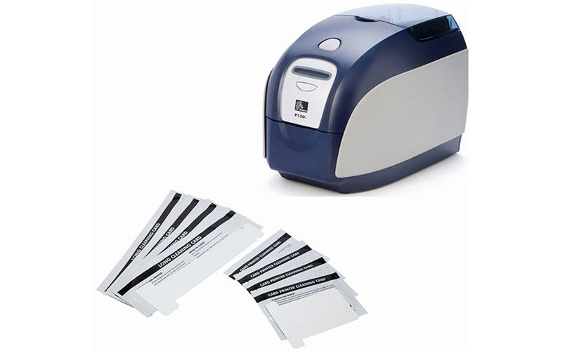 Cleanmo disposable zebra printer cleaning cards blending spunlace for ID card printers