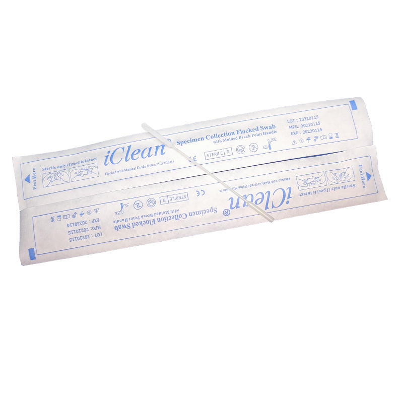 Cleanmo frosted tail of swab handle swab test kits manufacturer for hospital