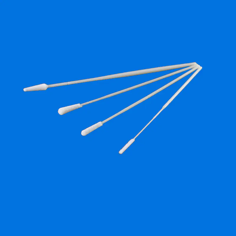 Cleanmo frosted tail of swab handle nylon flocked swab supplier for rapid antigen testing