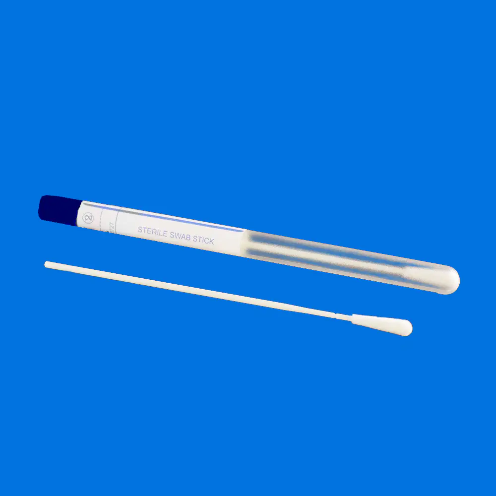 Cleanmo frosted tail of swab handle nasopharyngeal nylon flocked swab factory for rapid antigen testing