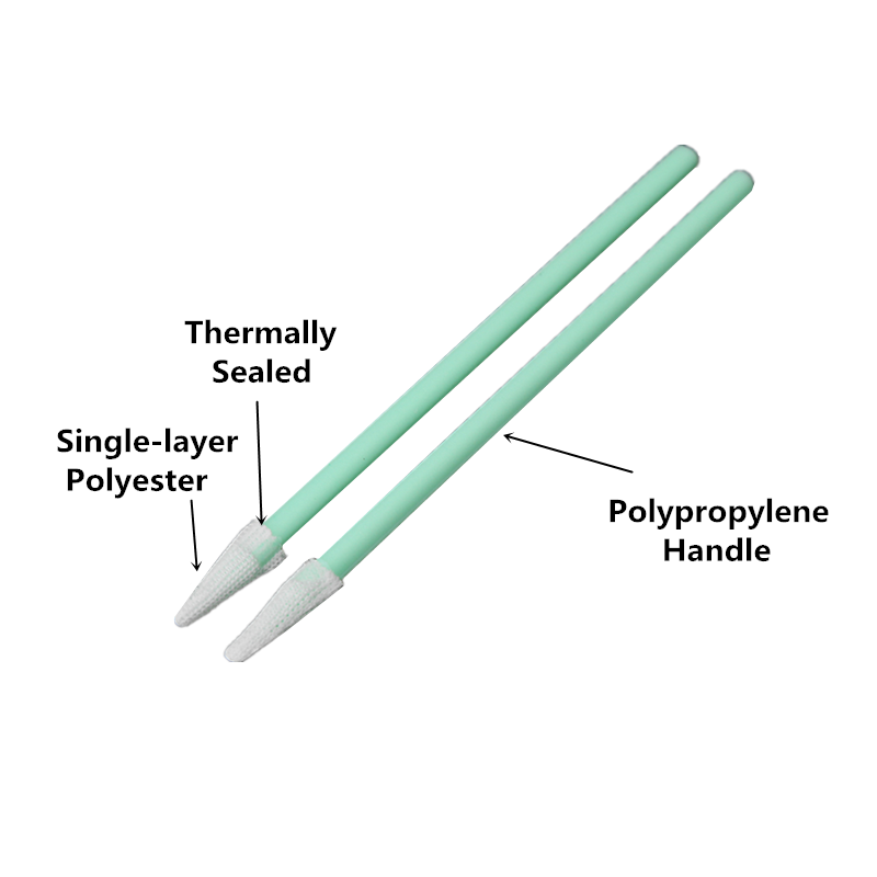 safe material texwipe polyester swabs double-layer knitted polyester supplier for general purpose cleaning