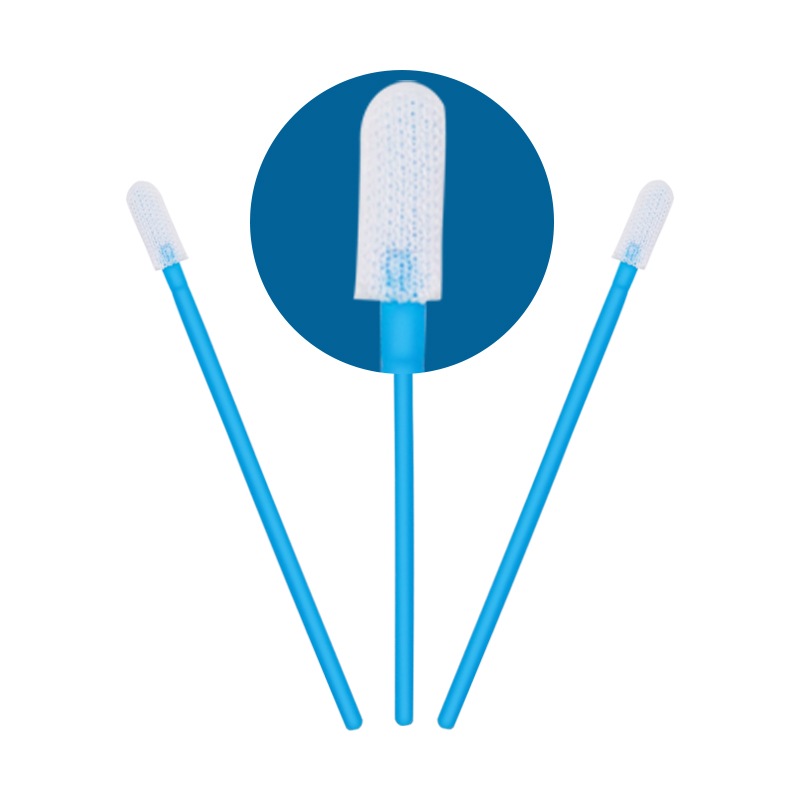 CM-PS758L-L Blue Handle Cleaning Single Layer Polyester Swab