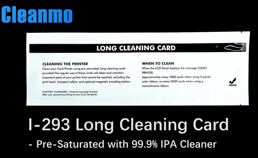 293mm printer cleaning card
