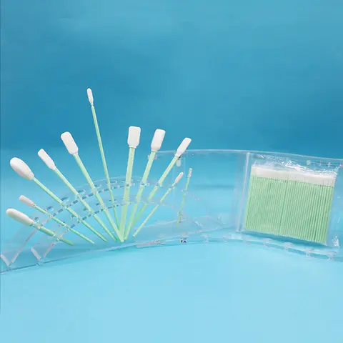 What is a lint free cleanroom swab and what does it do?