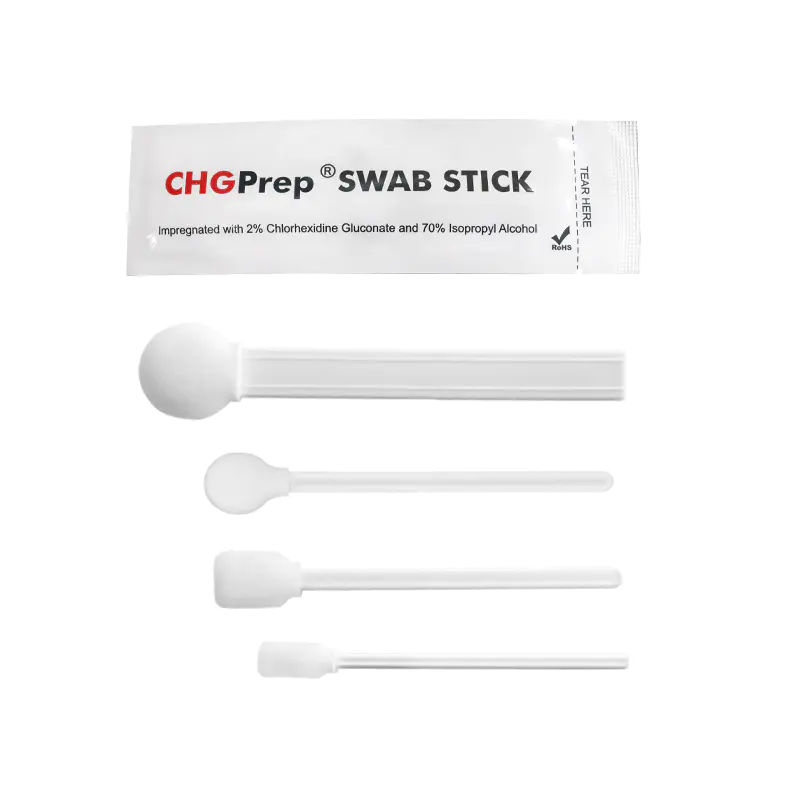 Cleanmo's Chlorhexidine Gluconate ( CHG ) Prepping swabstick for skin prepping of peripheral