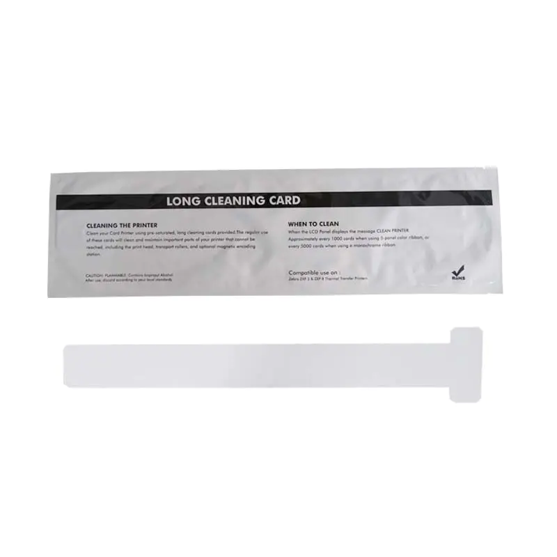 105999-301-390 T-shape Pre-saturated Cleaning Card for Zebra Printer