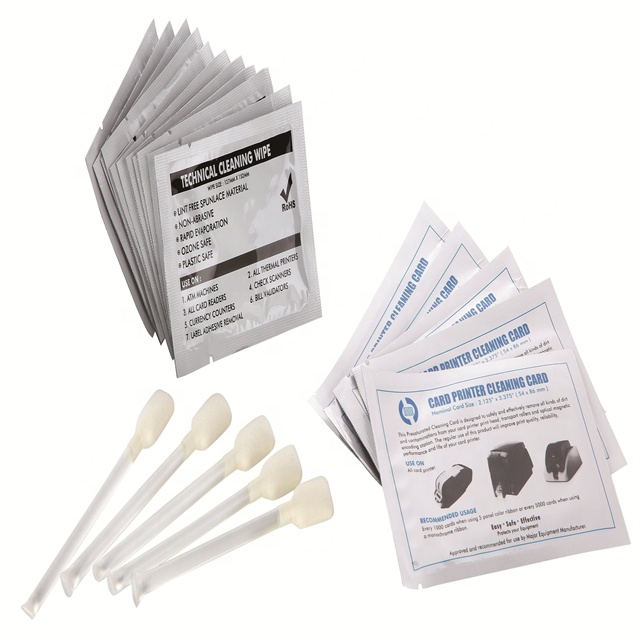 A5021 Cleaning Wet Wipes Cleaning Card Cleaning Swab For Evolis Cleaning Kits