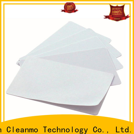 Cleanmo High and LowTack Double Coated Tape Evolis Cleaning cards factory price for Cleaning Printhead